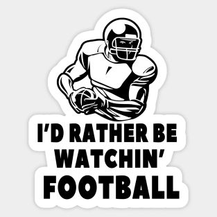 American Football Slogan Sticker